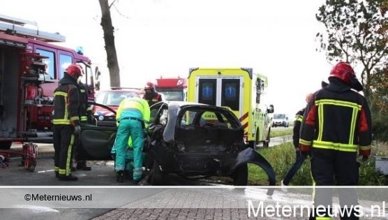TWEE GEWONDEN NA KOP STAART AANRIJDING IN ADUARD