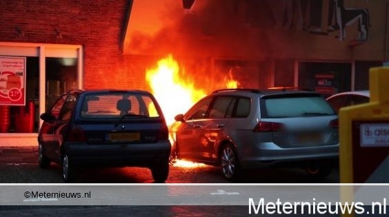 auto in brand in groningen