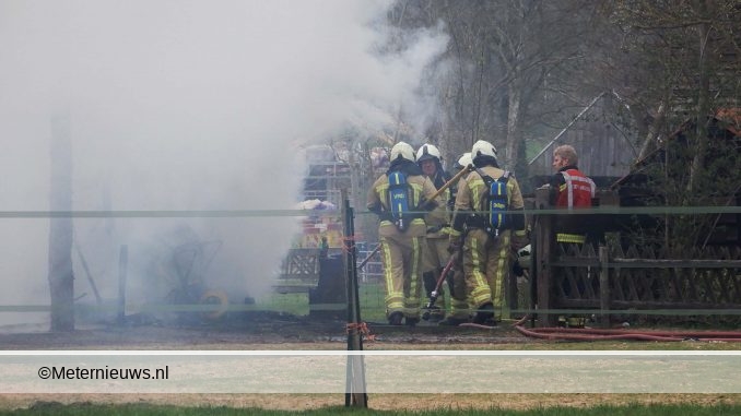 schuurtje in de brand in zuidwolde
