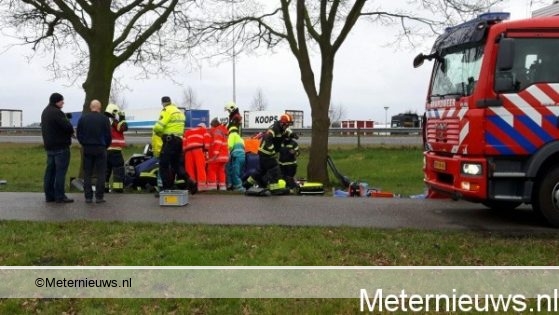 Ernstige beknelling na ongeval in Klazienaveen. Ernstige beknelling na ongeval in Klazienaveen.