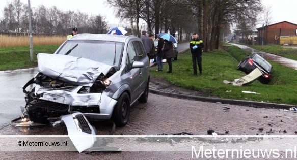 Gewonde na ongeval tussen 2 auto’s in Stadskanaal.