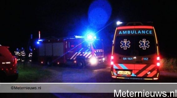 Massale hulpverlening voor treinongeval met ree in Steenwijk.