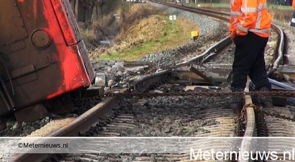 Berging ongevals trein in Winsum voltooid.
