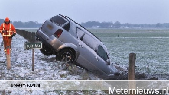 Gladheidsongevallen in Noord-Nederland. Gladheidsongevallen in Noord-Nederland.