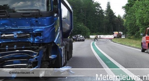 Dodelijk ongeval op de N34 bij Odoorn.