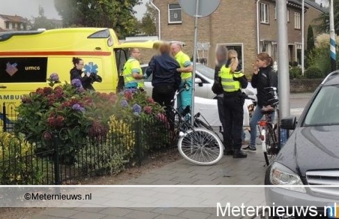 Fietser aangereden in Nederweert. Fietser aangereden in Nederweert.