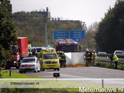 Motorrijder uit Barneveld omgekomen bij ongeval op de A28. Motorrijder uit Barneveld omgekomen bij ongeval op de A28.