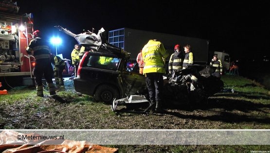 Drie gewonden na ernstig ongeval in Noordhorn.