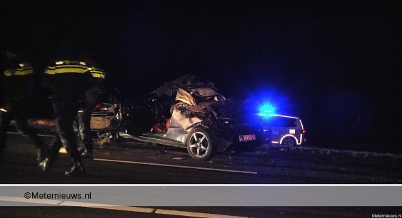 Automobilist gewond na ongeval op A37 bij Wachtum. Automobilist gewond na ongeval op A37 bij Wachtum.