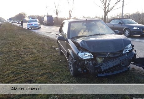 Drie auto’s betrokken bij aanrijding in Assen. Drie auto’s betrokken bij aanrijding in Assen.