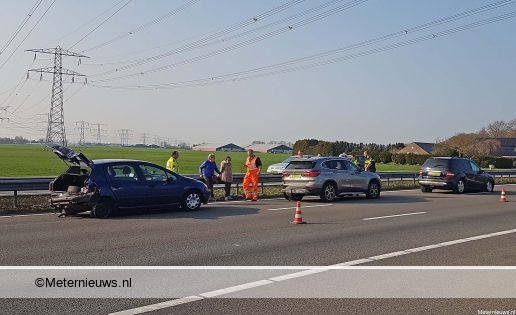 Kopstaart aanrijding A28 Zwolle. Kopstaart aanrijding A28 Zwolle.