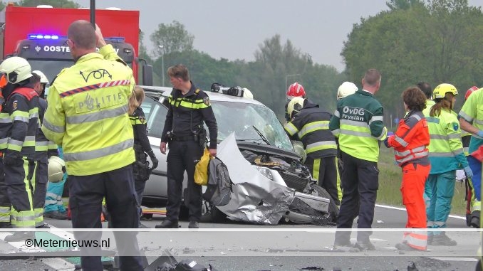 Ernstig ongeval N381 Oosterwolde