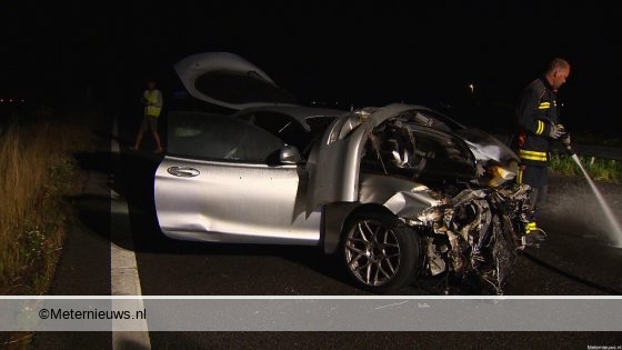 Twee gewonden na ongeval op A7 bij Scheemda. Twee gewonden na ongeval op A7 bij Scheemda.