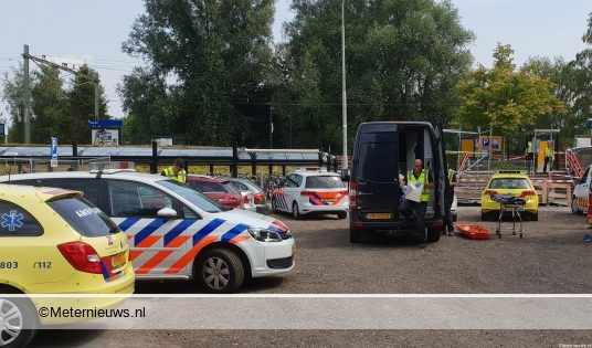 Persoon aangereden door trein op station Haren. Persoon aangereden door trein op station Haren.