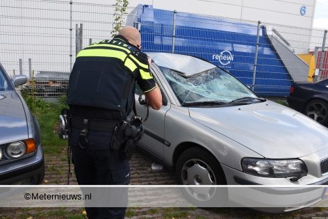 Automobilist die na ongeval doorreed in Groningen gepakt.