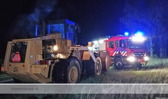 Shovel in brand Nieuw-Balinge(Video) |