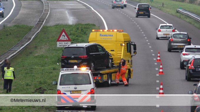 webfile door ongeval op de A28 bij Laaghalen