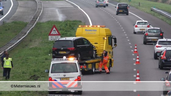 Aanrijding op A28 bij Laaghalen zorgt voor 4 km file. Aanrijding op A28 bij Laaghalen zorgt voor 4 km file.