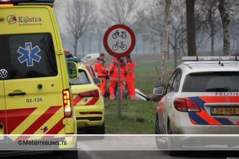 Twee doden en twee zwaar gewonden na ongeval Veenhuizen/Oosterwolde.