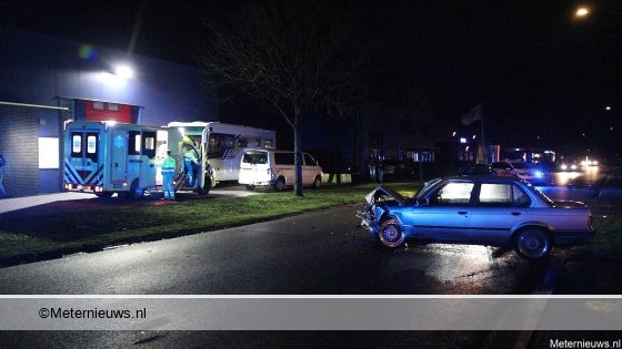 Gewonde na aanrijding in Veendam. Gewonde na aanrijding in Veendam.