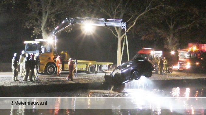 Auto te water door gladheid Uffelte