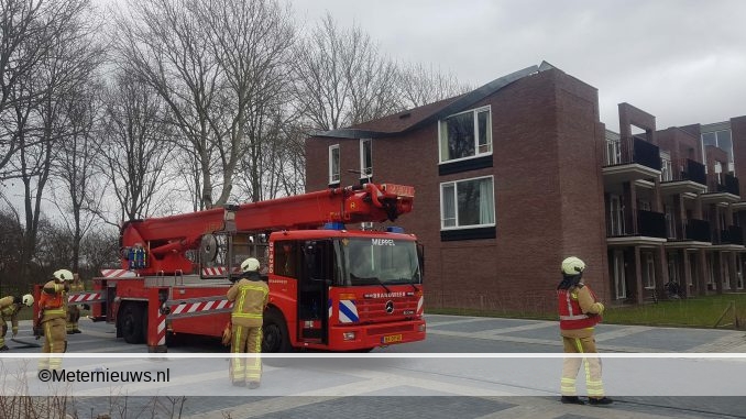 pand beschadigd door storm in Meppel