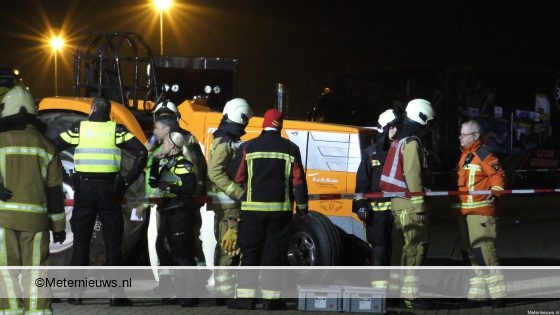 Ernstig ongeval bij de Expo hal in Assen (Video. Ernstig ongeval bij de Expo hal in Assen (Video.