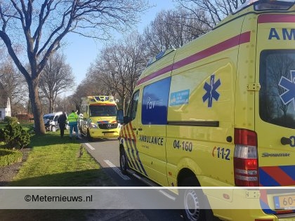 Kop staart aanrijding met twee gewonden in Havelte.