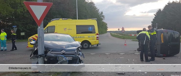 Ravage na ongeval in Schoonebeek. Ravage na ongeval in Schoonebeek.