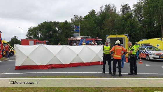 Drie gewonden na ongeval in Eelde. Drie gewonden na ongeval in Eelde.