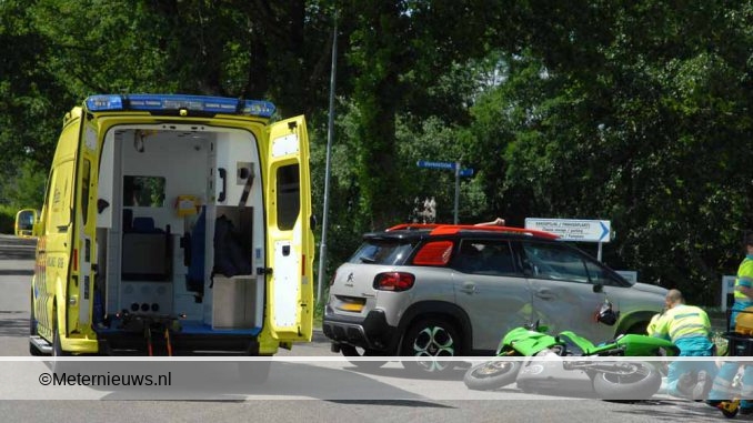 motorrijder gewond marum
