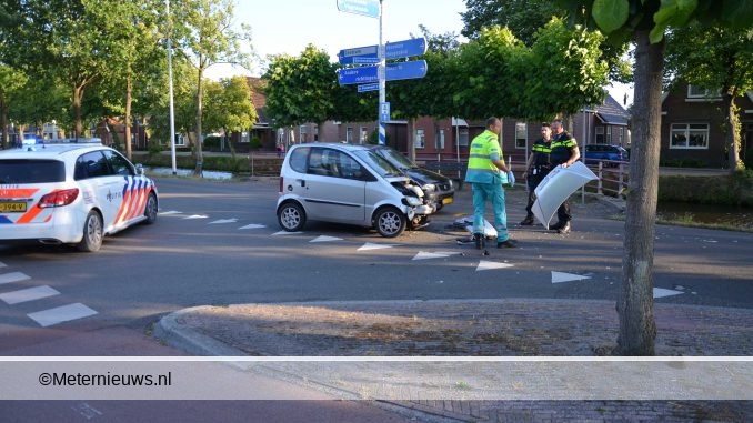 brommobiel en auto botsen in stadskanaal