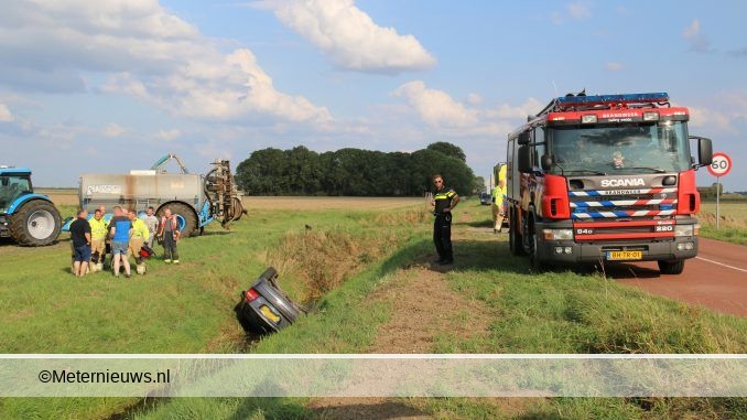 Auto sloot in in Blijham