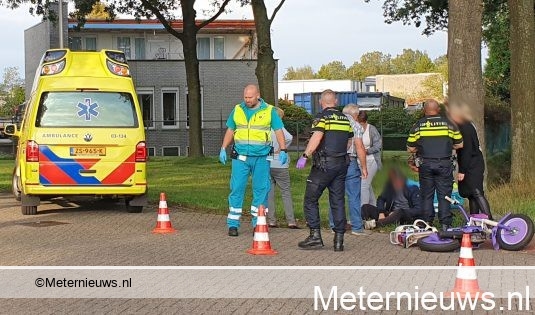 Gewonde bij ongeval met brommer Assen. Gewonde bij ongeval met brommer Assen.
