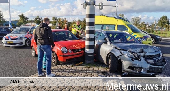 Gewonde bij botsing Hoogeveen. Gewonde bij botsing Hoogeveen.