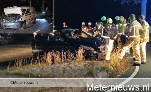 3 gewonden bij kop-staart aanrijding Hoogeveen. 3 gewonden bij kop-staart aanrijding Hoogeveen.