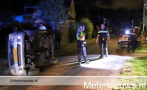 Auto op de kant na ongeval Zuidlaren. Auto op de kant na ongeval Zuidlaren.