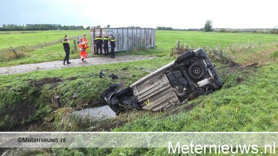 Twee gewonden na ongeval op de A7 bij Groningen.