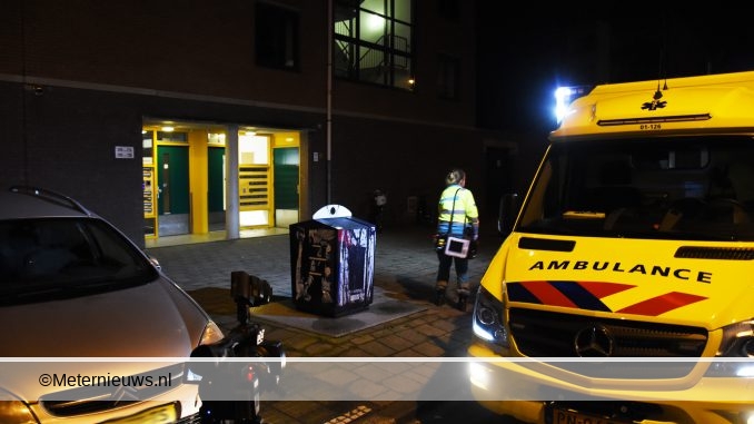 MAN GEWOND BIJ WONINGOVERVAL IN GRONINGEN