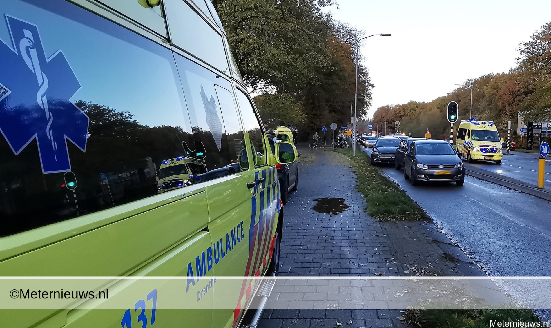 Kop-staart aanrijding Emmen. Kop-staart aanrijding Emmen.