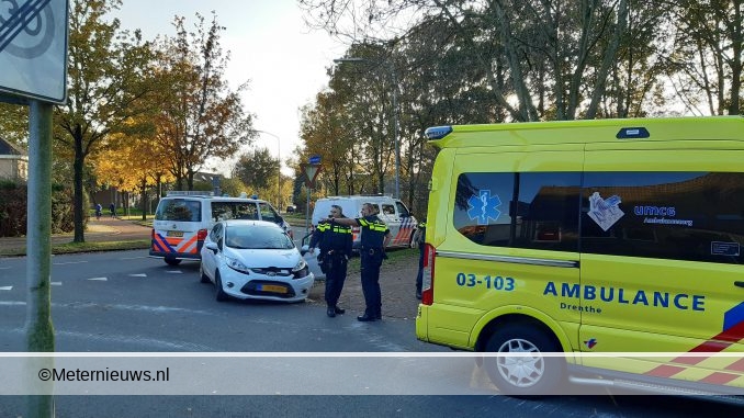 licht gewonde na aanrijding in Assen