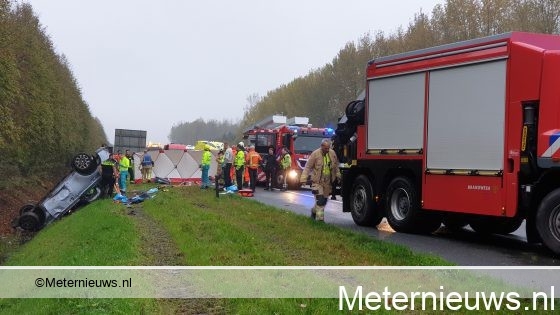 Dodelijk verkeersongeval op de A28 bij Assen.