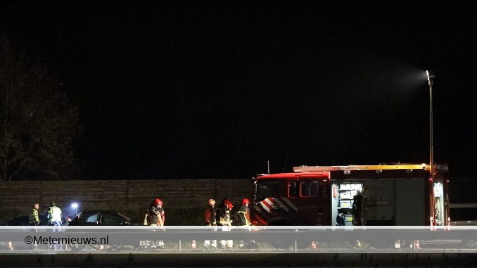 ONGEVAL AUTOS OP A7 BIJ ZUIDBROEK