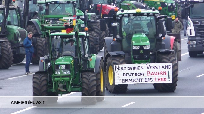blokkade a37 richtig duitse grens boeren actie a37 Holsloot