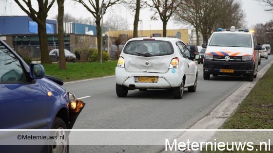 Kop staart aanrijding in Assen. Kop staart aanrijding in Assen.