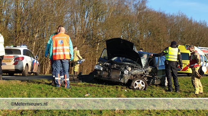 gasselte frontale aanrijding