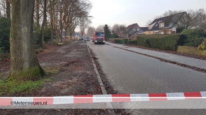 hoofdgasleiding geraakt in Emmen