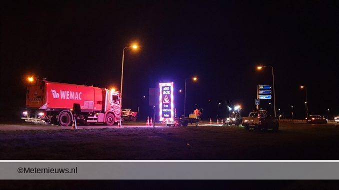 modder op de weg n34 Gieten2
