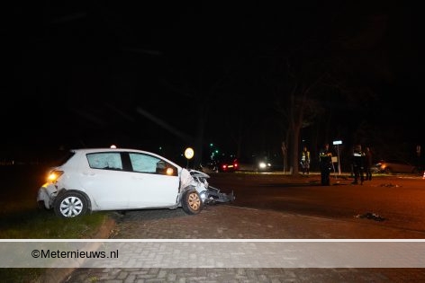 Flinke botsing in Schoonebeek. Flinke botsing in Schoonebeek.