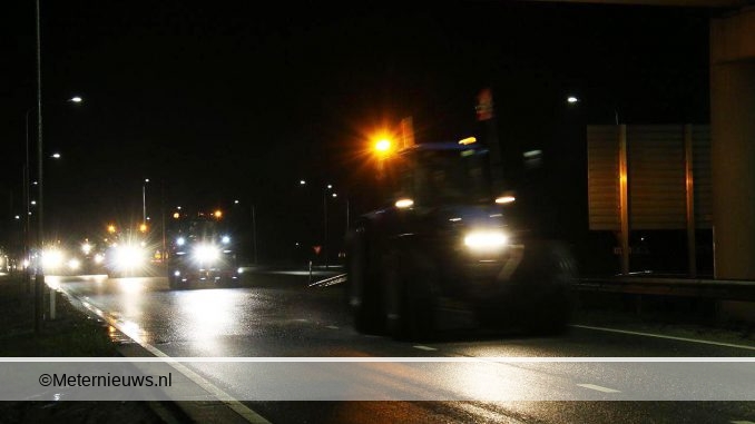 tractoren op weg naar Den Haag